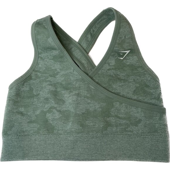 Gymshark Sport Bra Seamless Green Set Of 2 Small - Picture 2 of 9